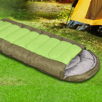 Mountview Sleeping Bag Outdoor Camping Green