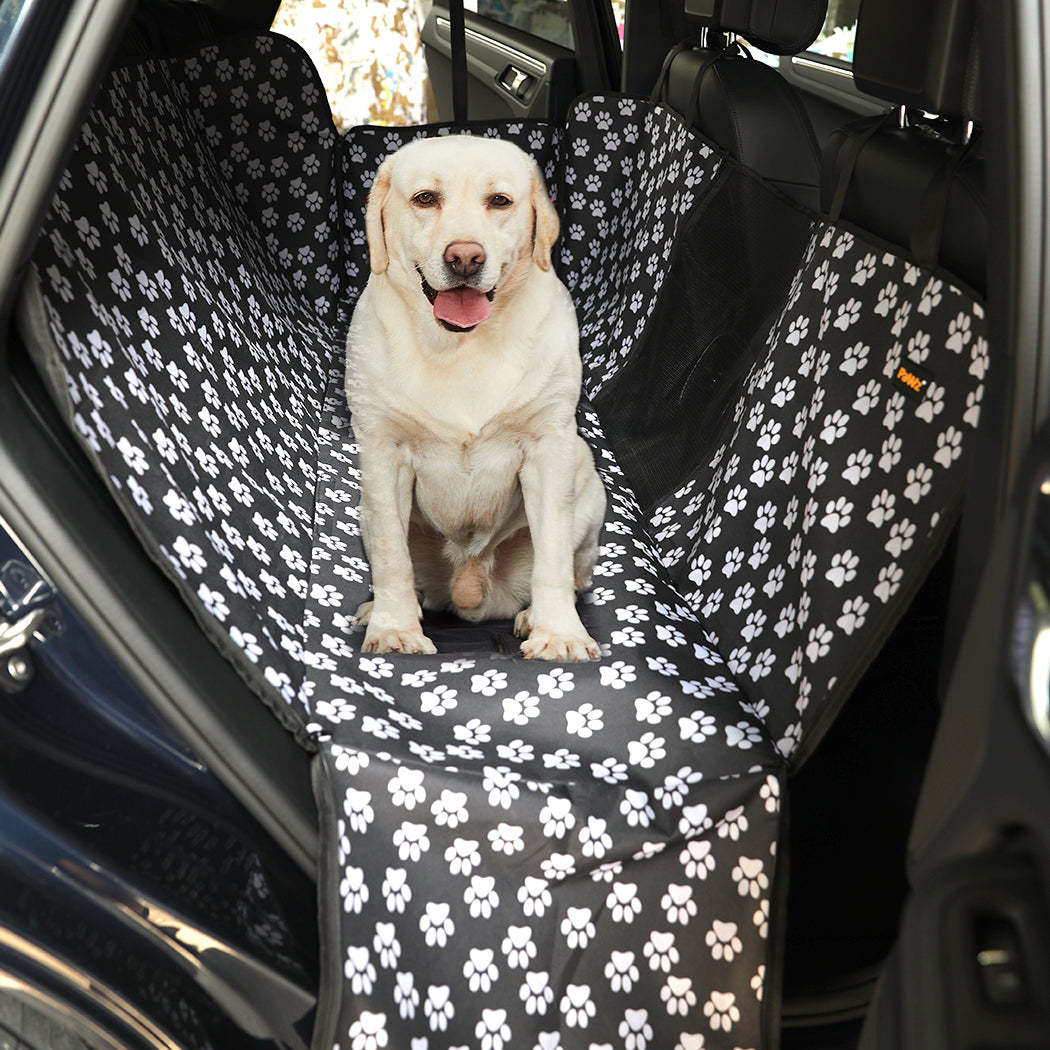 PaWz Pet Back Car Seat Cover Hammock Black