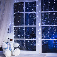 500 LED Curtain Fairy String Lights Cool White
