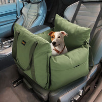 PaWz Dog Car Seat Booster Belt Green