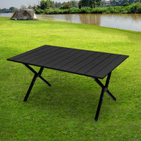 Levede Folding Camping Table Portable Black