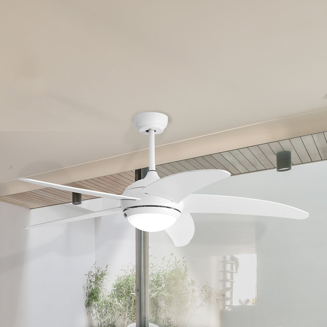 Spector Ceiling Fan 52'' DC Motor Wood White