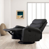 Levede Massage Chair Recliner 360 Swivel Black