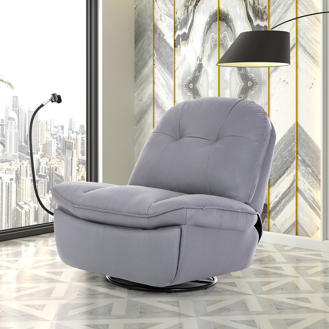 Levede Electric Chair Recliner Swivel Grey
