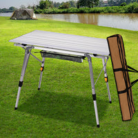 Levede Camping Table Roll Up Folding