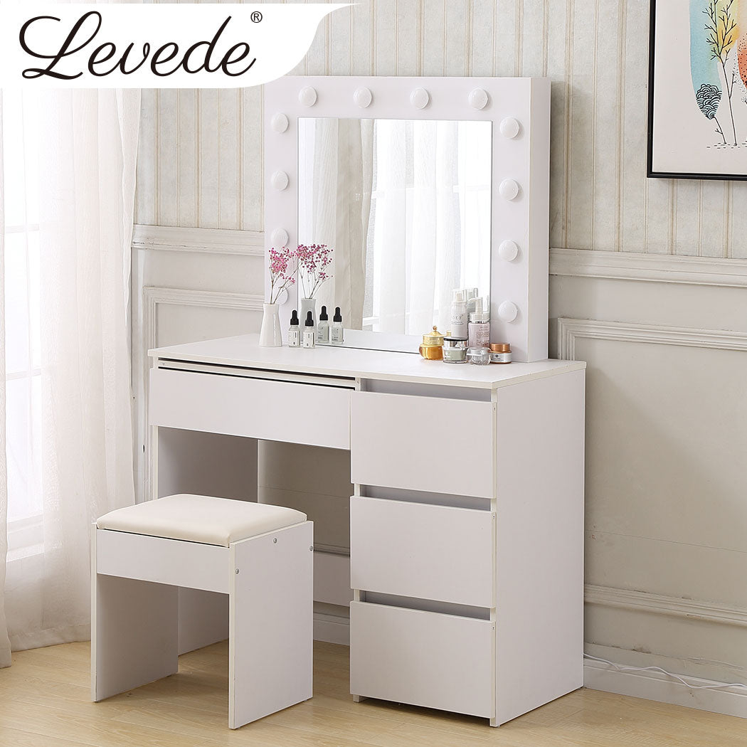 Levede Dressing Table Vanity Set Stool