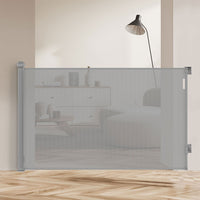 BoPeep Retractable Baby Safety Gates 300cm Grey 300 cm