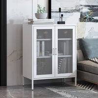 Levede Storage Cabinet Steel Kitchen White