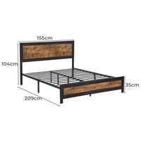 Levede Metal Bed Frame Mattress Base Queen