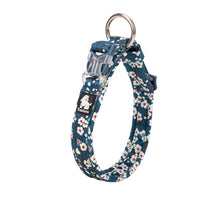 True Love Floral Dog Collar - Blue` M