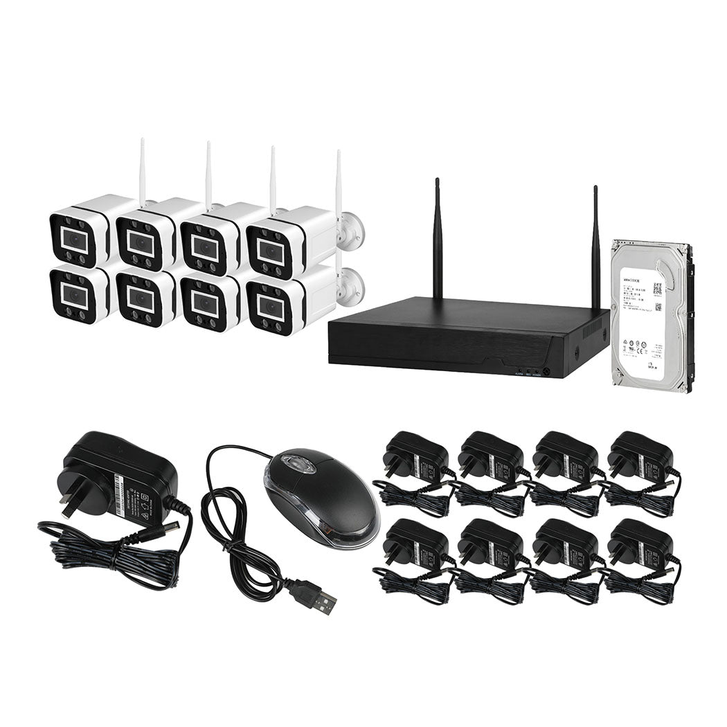 Wireless Security Camera System Set Square