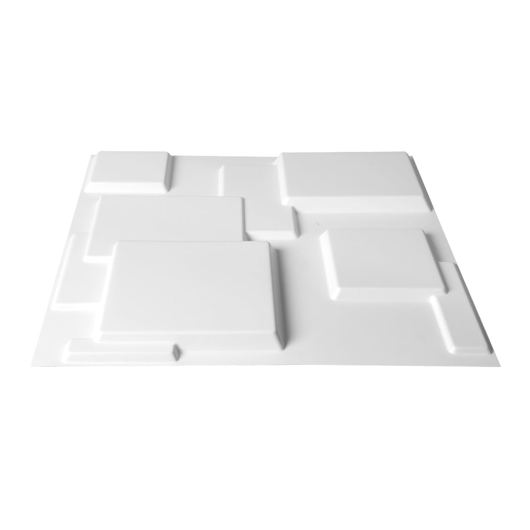 12Pcs 3D Wall Panels 50x50cm DIY Waterproof