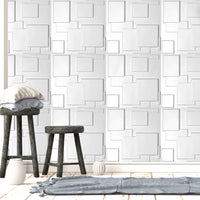 12Pcs 3D Wall Panels 50x50cm DIY Waterproof