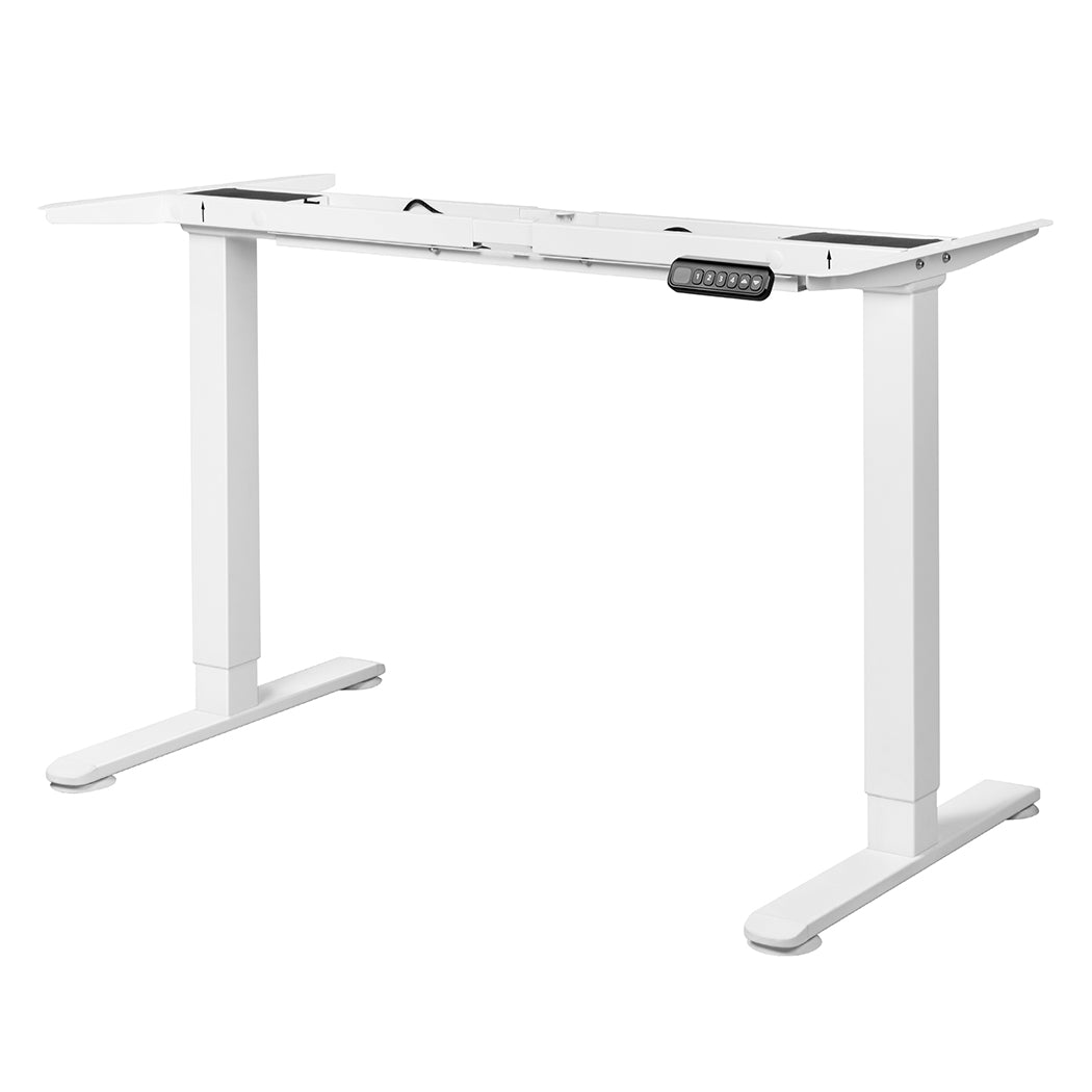 Levede Motorised Standing Desk Frame White Dual Motor