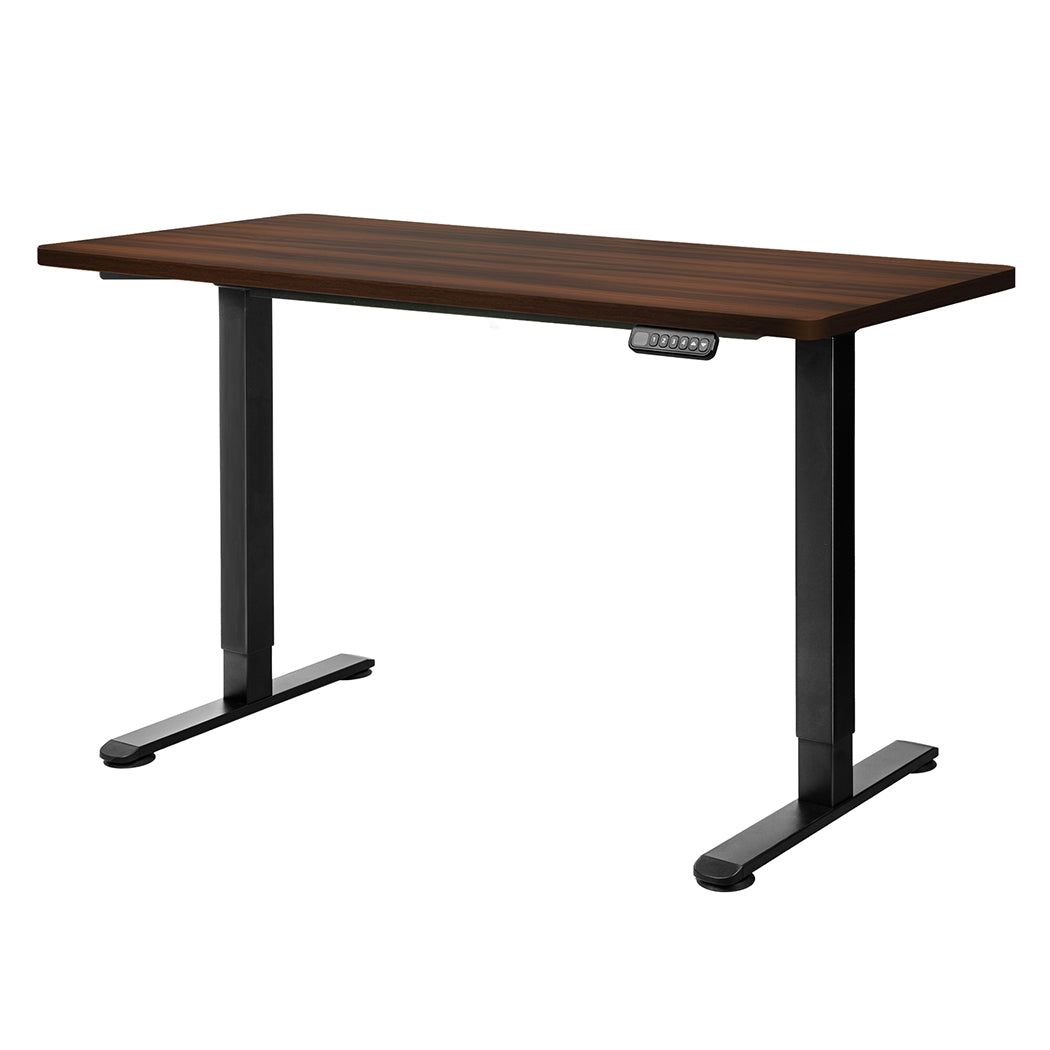 Levede Motorised Standing Desk Adjustable 140cm Walnut 1000x 1MM