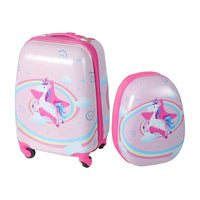 BoPeep 16''13'' 2PCS Kids Luggage Set Unicorn