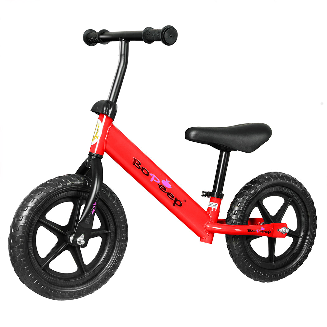 BoPeep Kids Balance Bike Ride On Toys Red