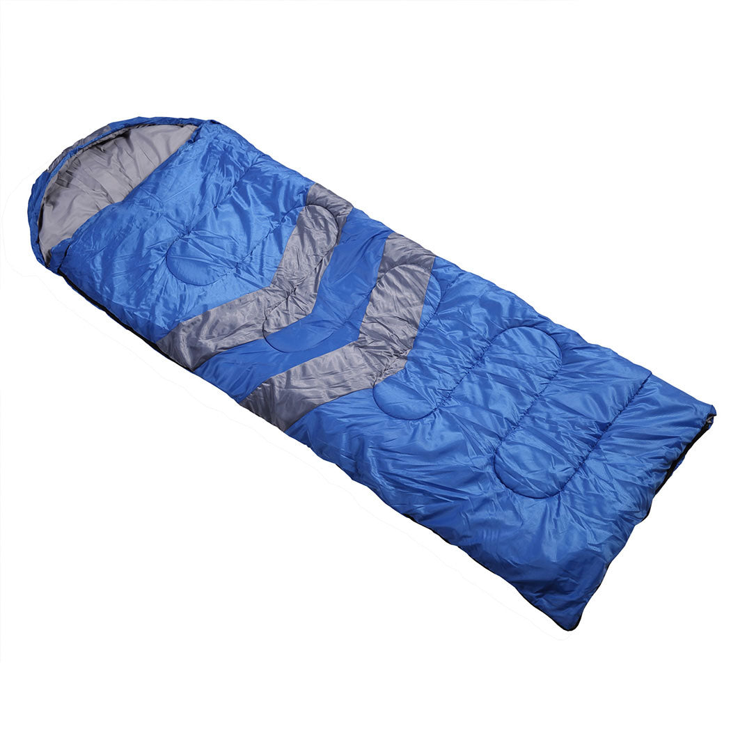 Mountview Single Sleeping Bag Bags Outdoor Blue