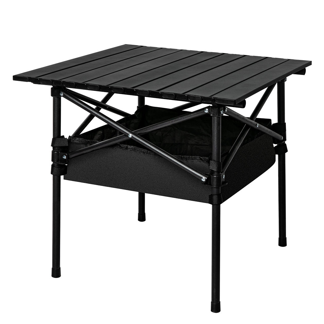 Levede Folding Camping Table Portable Black