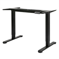 Levede Motorised Standing Desk Frame Black Dual Motor