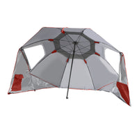 Mountview Beach Umbrella Outdoor Umbrellas Red 2.13M