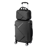 Slimbridge 2pcs 20"Travel Luggage Set Black