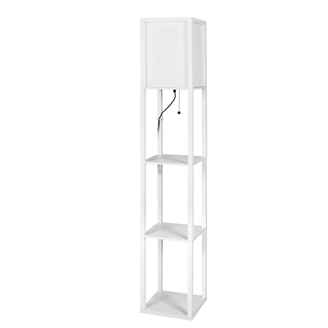 EMITTO Floor Lamp Storage Shelf LED White