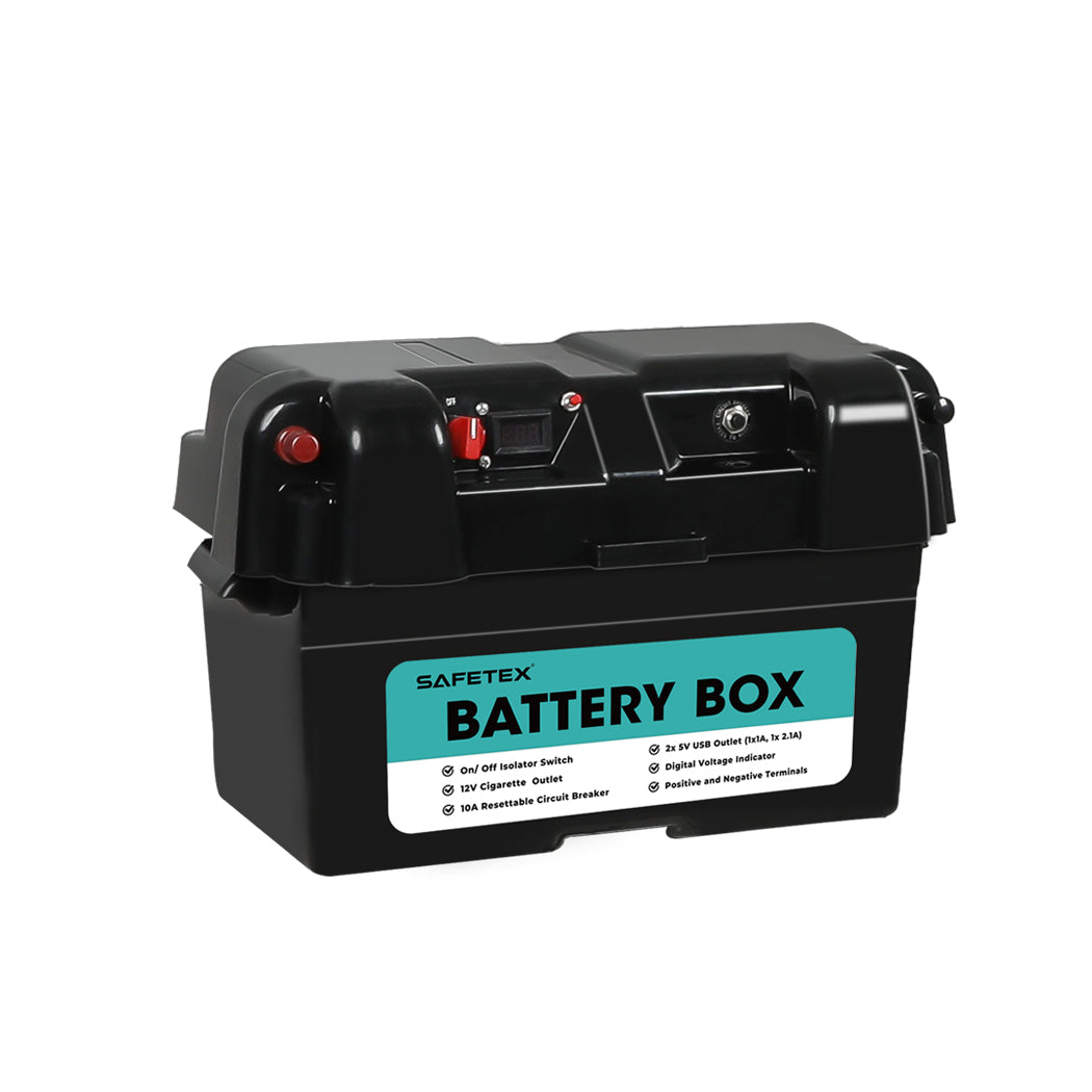 Safetex 12V AGM Battery Box Portable