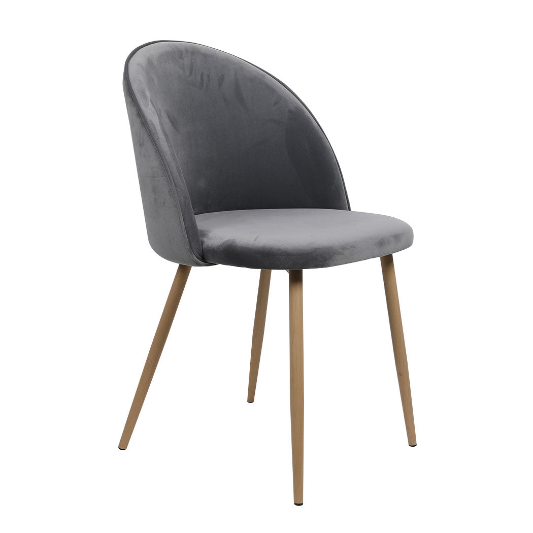 Levede 2x Dining Chairs Seat French Grey