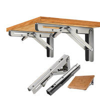 2Pcs 12" Folding Table Bracket Stainless