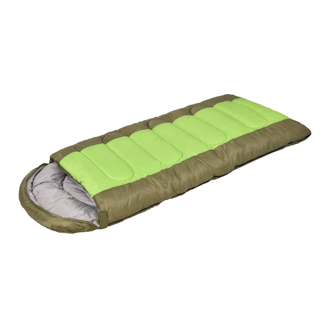 Mountview Sleeping Bag Outdoor Camping Green