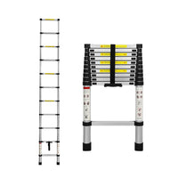 Traderight Multipurpose Ladder Telescopic 3.2M Silver 3.2 Meter