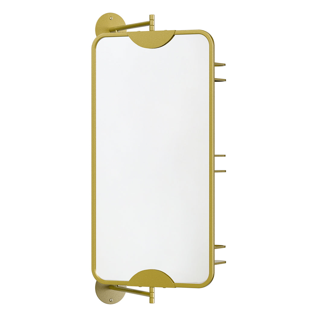 Yezi 360? Swivel Bathroom Wall Mirrors with Storage