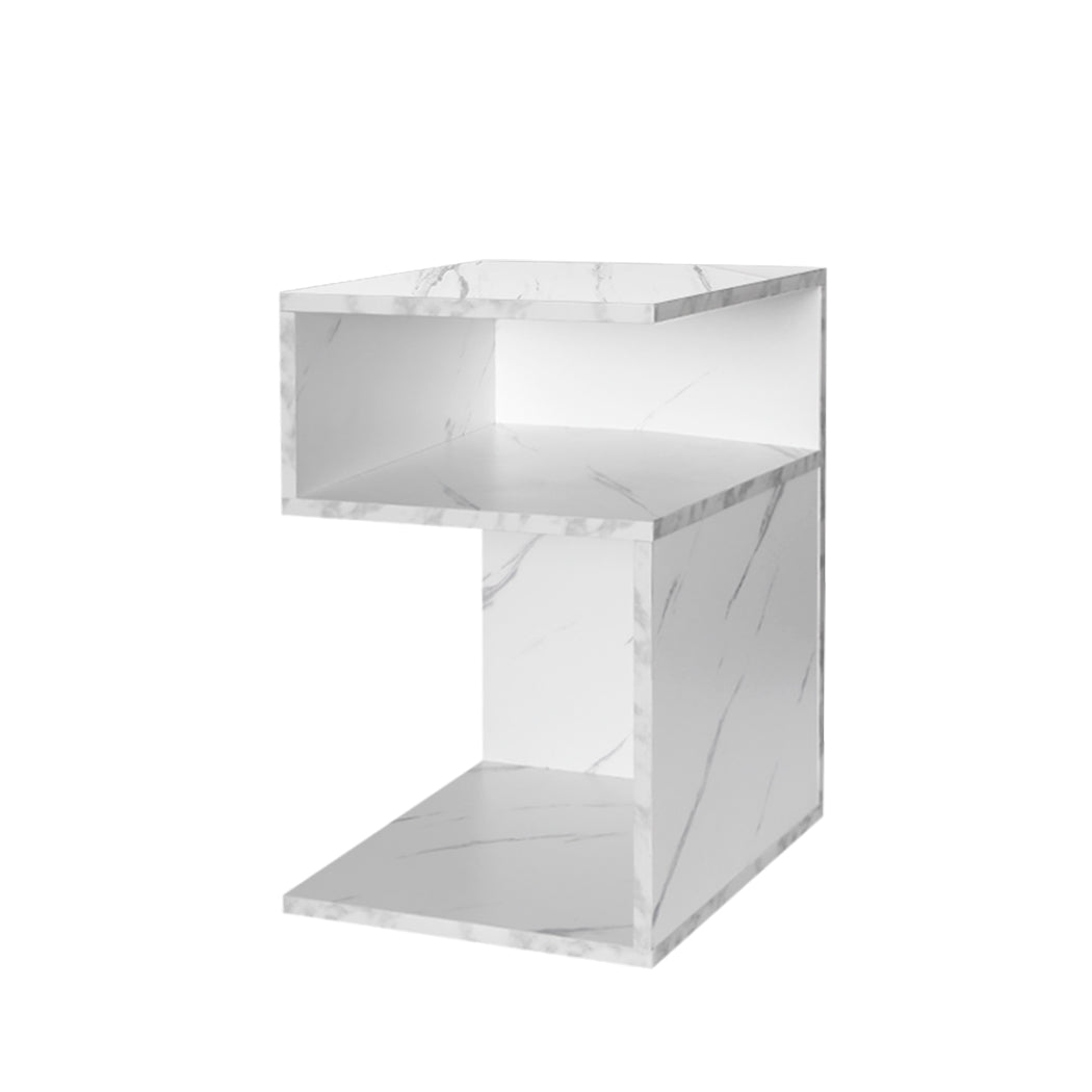 Levede 1xBedside Tables Drawers Side White