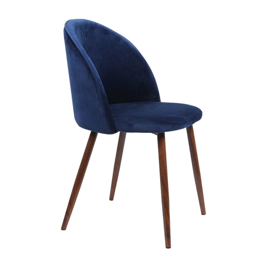 Levede 2x Dining Chairs Seat French Navy