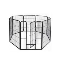 PaWz 8 Panel Pet Dog Playpen Puppy Exercise Black 2.5kg Venison