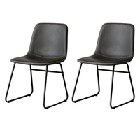 Levede 2x Dining Chairs Kitchen Table Black