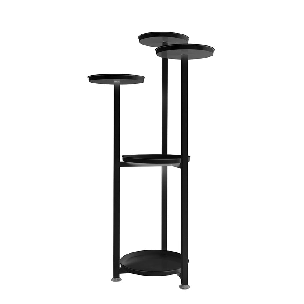 Levede Plant Stand Outdoor Indoor Flower Black Medium