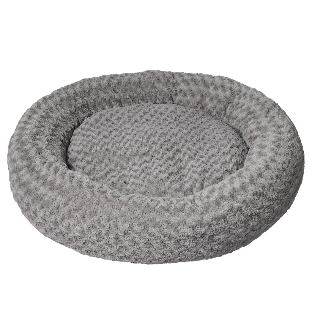 PaWz Calming Dog Bed Warm Soft Plush XL Grey X-Large