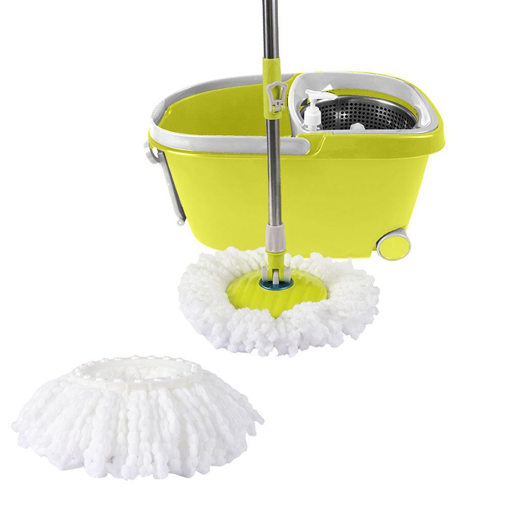 Cleanflo Spin Mop Bucket Set 360? Spinning Green