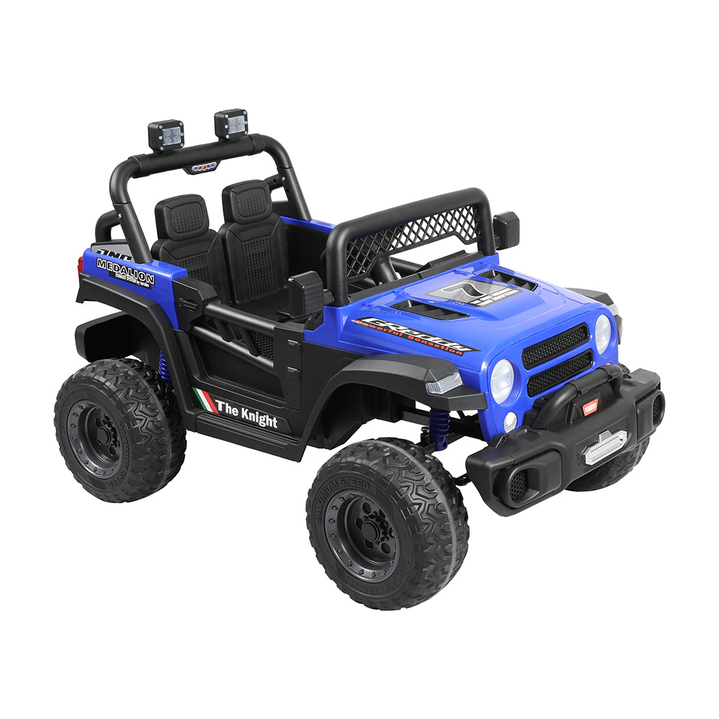 BoPeep Kids Ride On Car Electric Jeep Blue