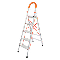 Traderight 5 Step Ladder Folding Aluminium