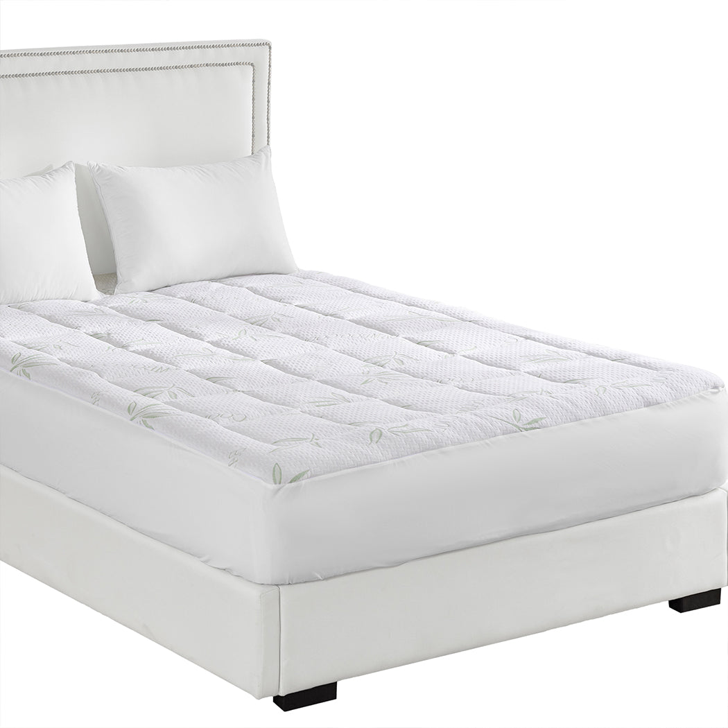 Dreamz Bamboo Pillowtop Mattress Topper Queen