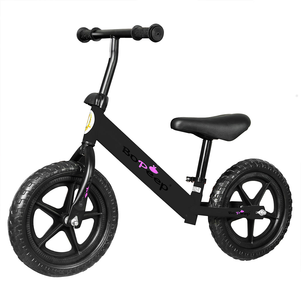 BoPeep Kids Balance Bike Ride On Toys Black