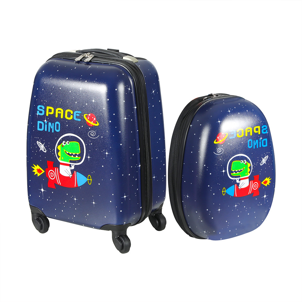 BoPeep 16''13'' 2PCS Kids Luggage Set Space Dino