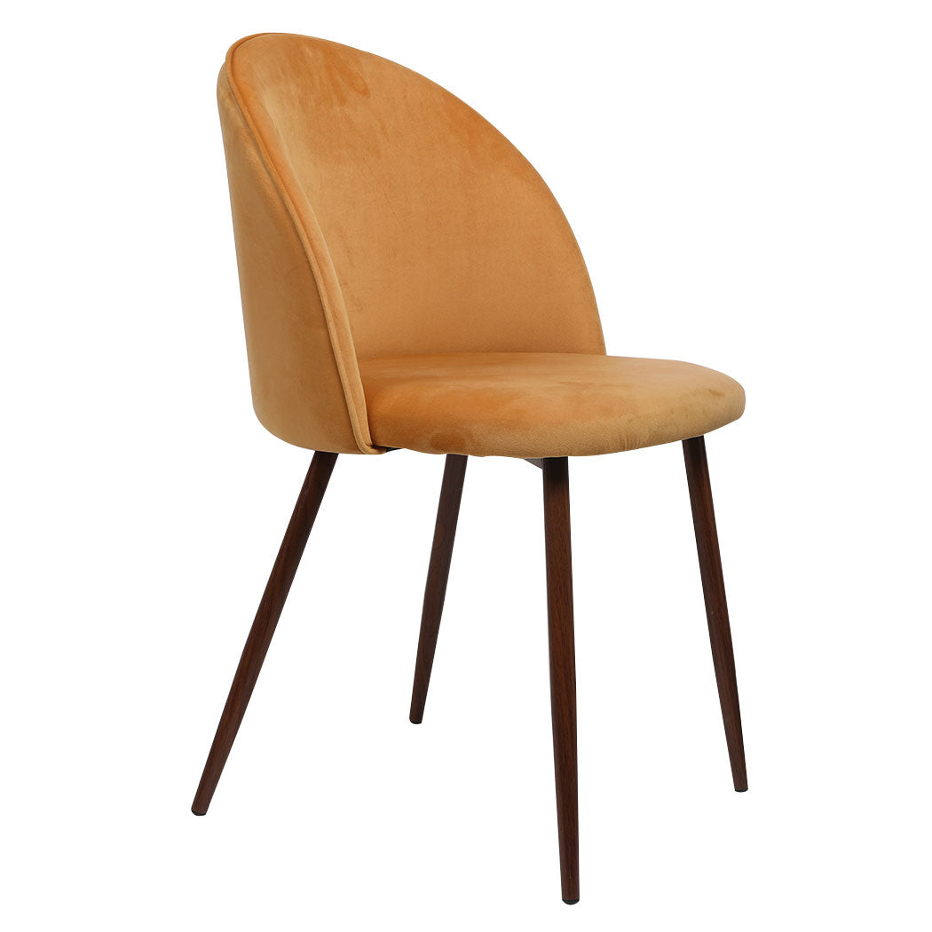 Levede 2x Dining Chairs Seat French Mustard