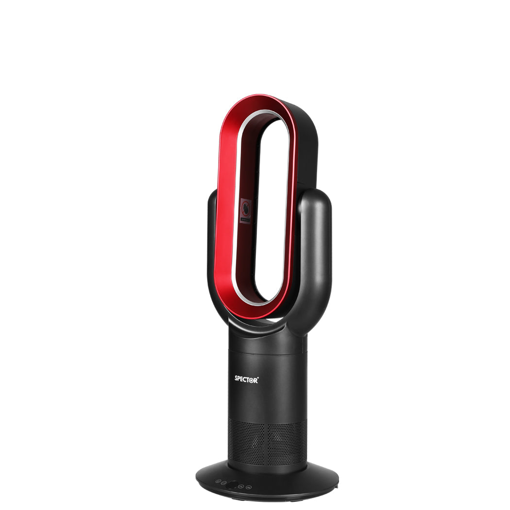 Spector Bladeless Fan Cooler Heater Red