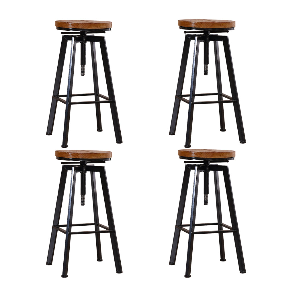 Levede 4x Bar Stools Industrial Kitchen