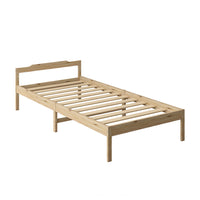 Levede Wooden Bed Frame Single Size Natural