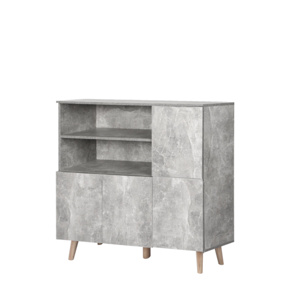 Levede Buffet Sideboard Storage Cabinet Grey